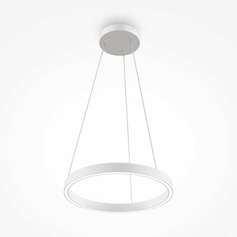 Подвесной светильник 40*127,5 см, LED, 24W, 3000К-4000К, Maytoni Rim MOD058PL-L22WK белый