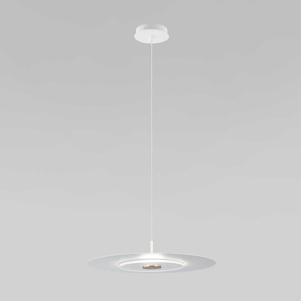 Подвесной светильник 40*40*12-112 см, LED*4W, 4000K, Eurosvet Kontur 40031/1 LED, белый, a069227