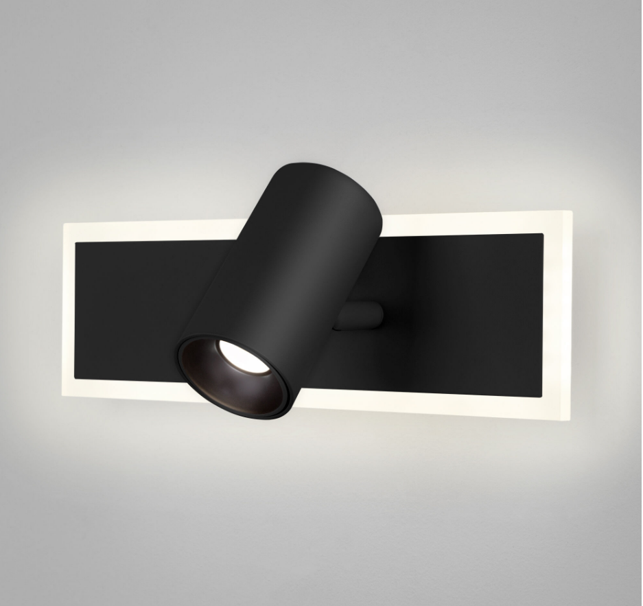 Настенный светодиодный светильник Eurosvet 20127/1 LED черный, a058689