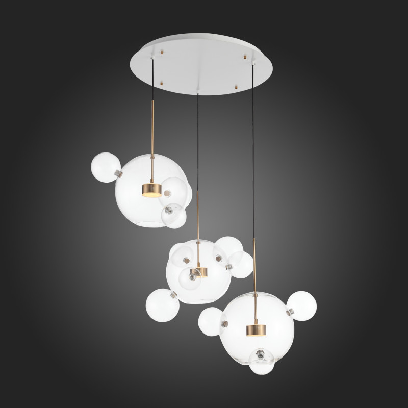 Светильник подвесной 75 см, 42W 3000K ST LUCE BOPONE SL1133.203.03 Белый,Латунь