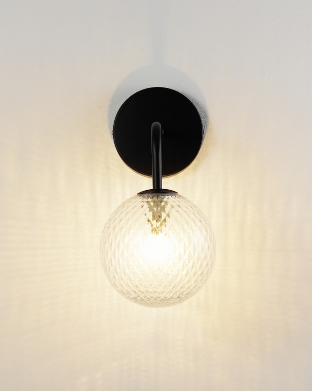 Бра 15*27 см, G9 3 W, Moderli Covey V2055-W Черный