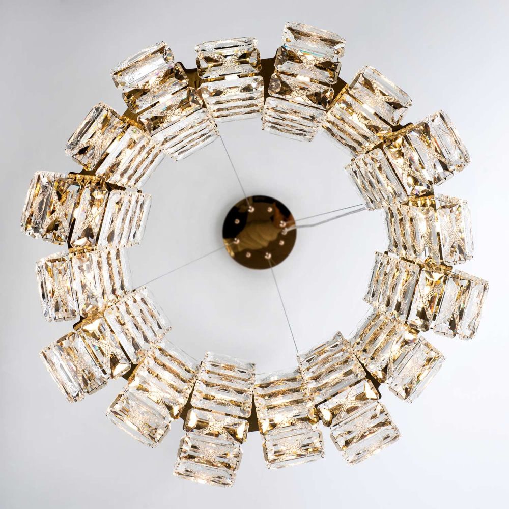 Подвесная люстра 60*50/120 см, 16*G9 MODELUX ML.755.16 GD золотор