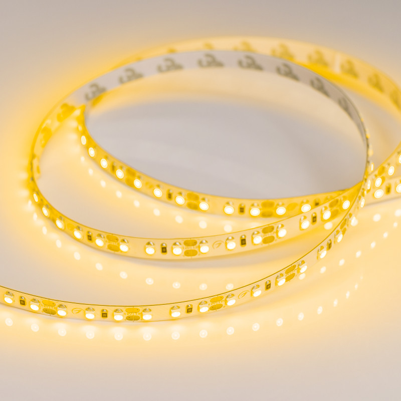 Лента RT-A120-8mm 12V Yellow (9.6 W/m, IP20, 2835, 5m) (Arlight, 9.6 Вт/м, IP20) 012328(2). Цена указана за 5 метров. Продается кратно 5 метрам.