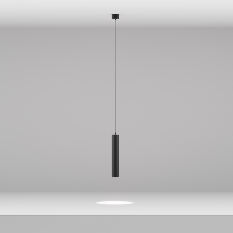 Подвесной светильник  5,2*30 см, LED 12W, 4000К, Черный Maytoni Focus LED P072PL-L12B4K-1