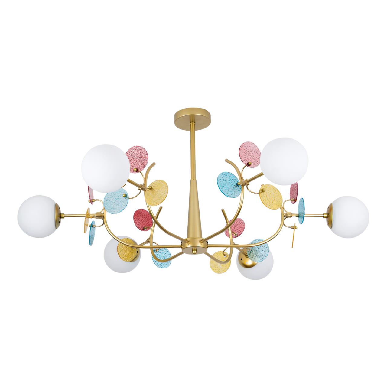 Светильник 110*110*50 см, Е 27 6x60W, Золото, Латунь MODEMODERN MD.1284.6