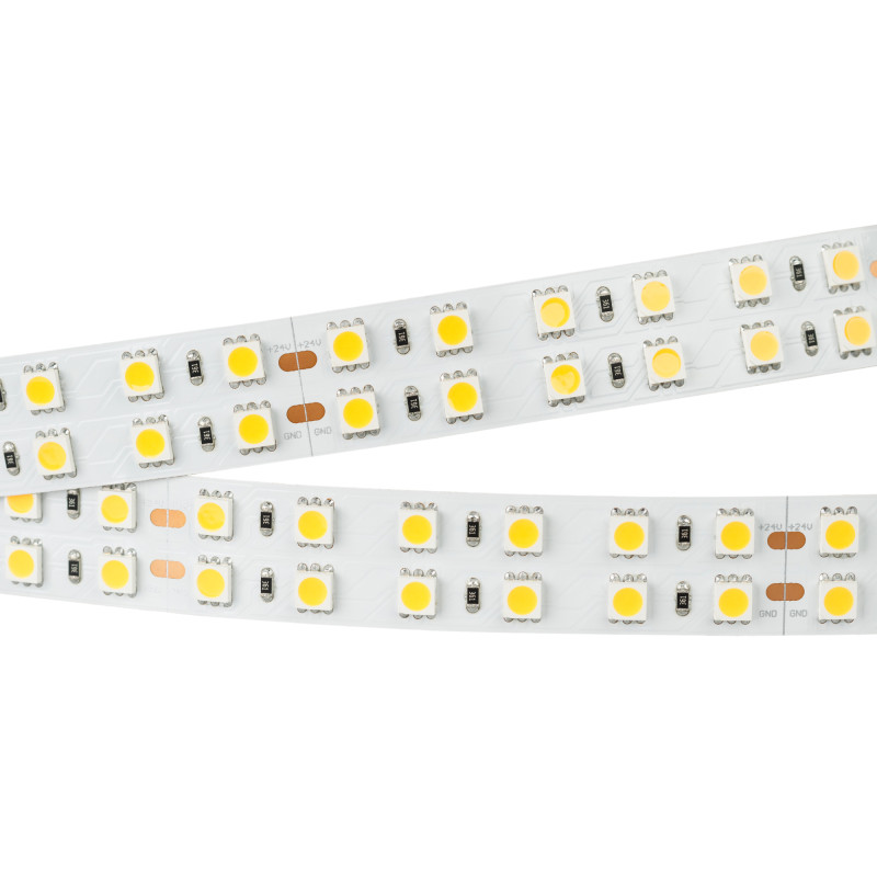 Лента RT-B144-19mm 24V Warm3000 (34.4 W/m, IP20, 5060, 5m) (Arlight, 34.4 Вт/м, IP20) 025273(2). Цена указана за 5 метров. Продается кратно 5 метрам.