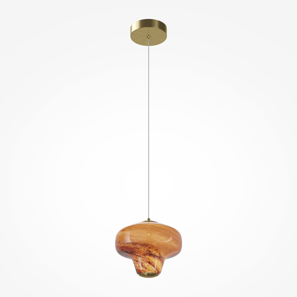 Подвесной светильник Maytoni MOD359PL-L6BS3K1 **30-320 см, *LED*6W, K, Maytoni Sirocco MOD359PL-L6BS3K1, Латунь