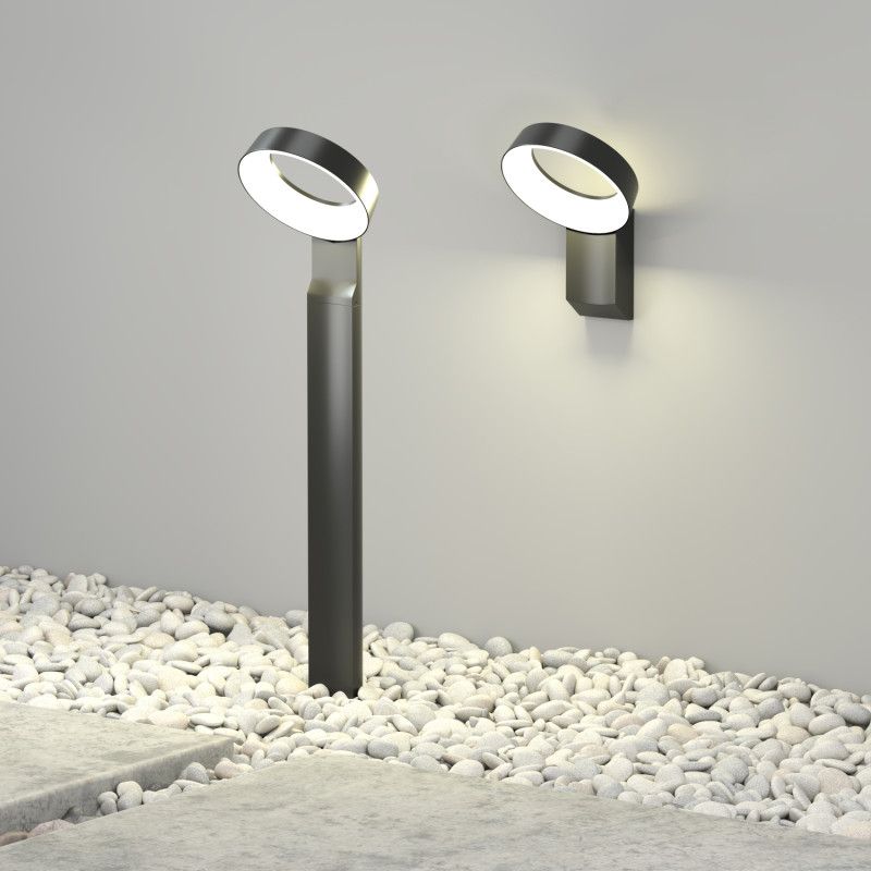 Садово-парковый светильник 16,5*18*80- см, *LED*12W, 3000K, Denkirs SANVIK DK9718-BK, черный алюминий
