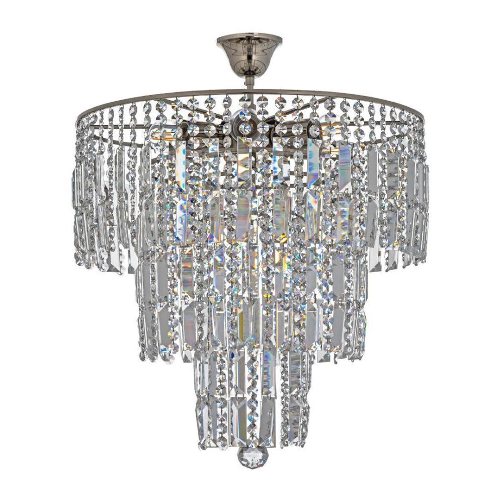 Люстра *46*54 см, 6*E27*60W, Arti Lampadari Napoli Nickel Napoli E 1.5.46.501 N, Матовый никель