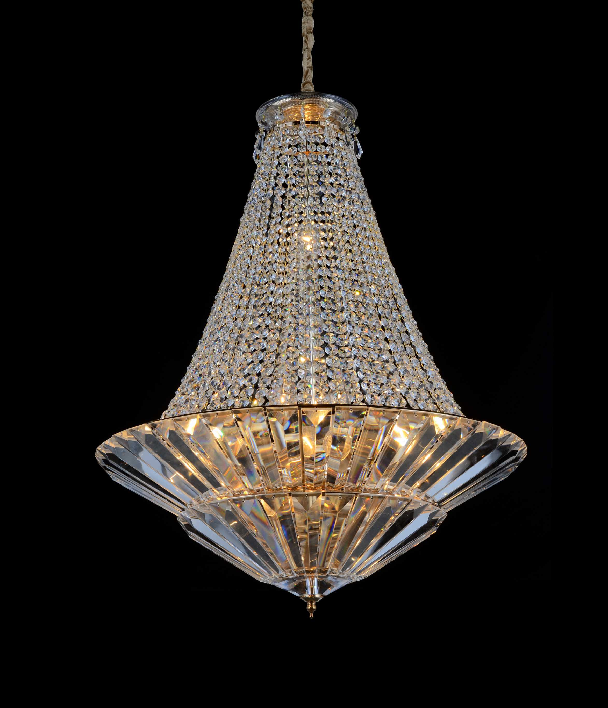 Люстра 580*720, 12*E14, 60W NewRgy Cristallo 8731/12G GOLD, Золото