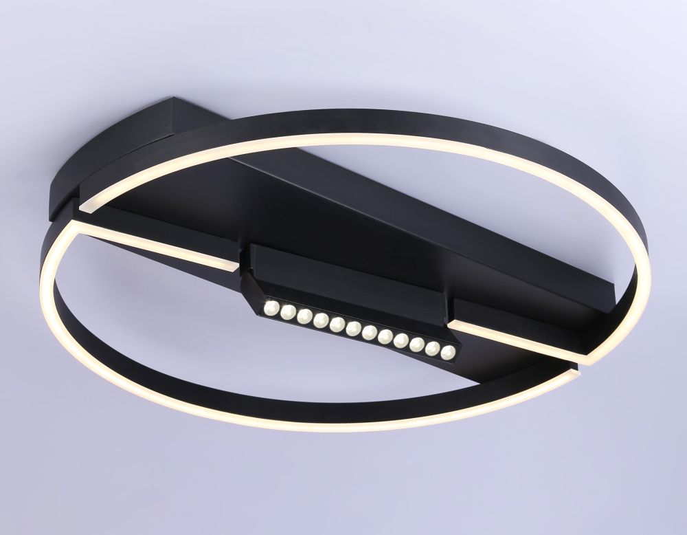 Светильник 60*11 см, LED 72W, 3000К, черный Ambrella Comfort LineTech FL51460