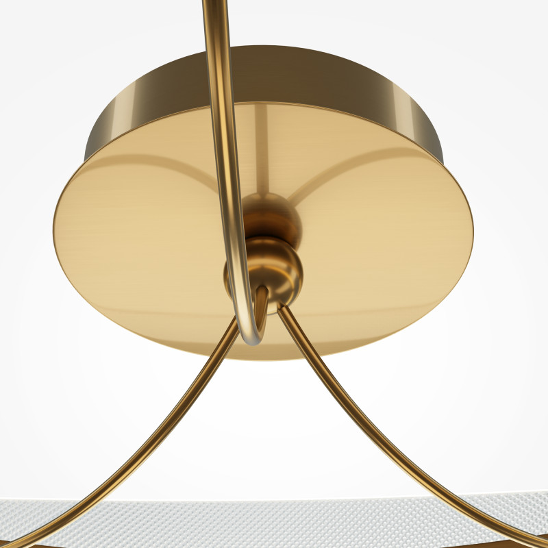 Накладная люстра 60*60*19 см, LED, 45W, 3000К, Maytoni Breeze MOD281CL-L45BS3K латунный