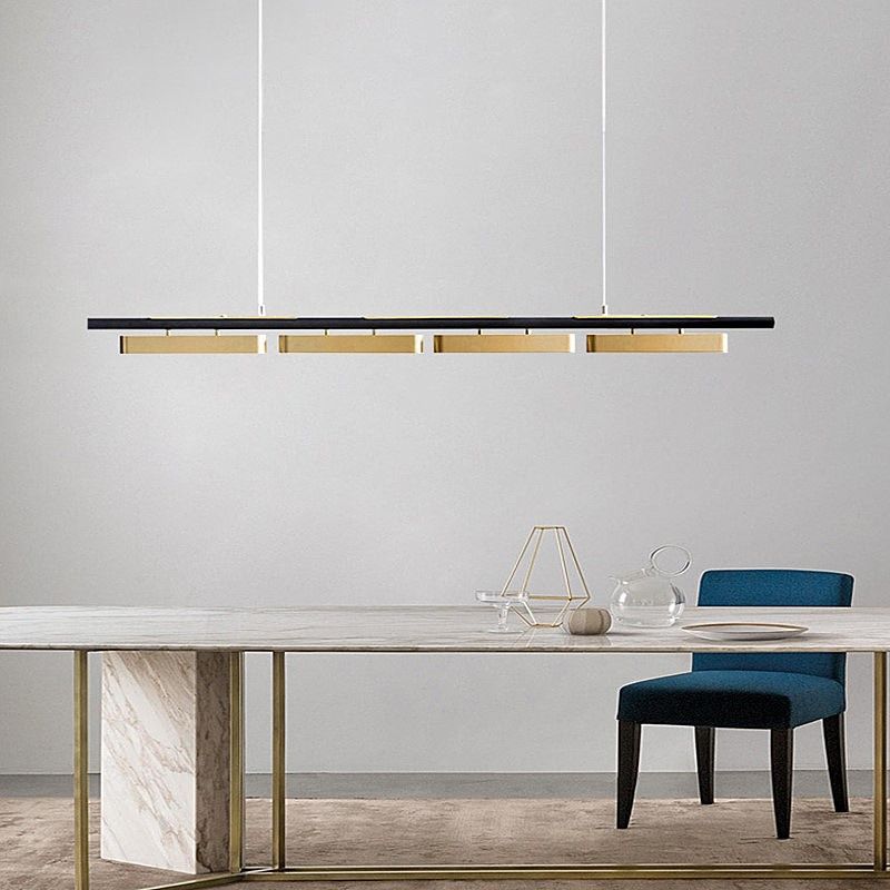 Светильник подвесной 180*14-180 см, 4*LED*10W, 3000-6000K, Lightera Huron LE118L-4G SMART, Черный