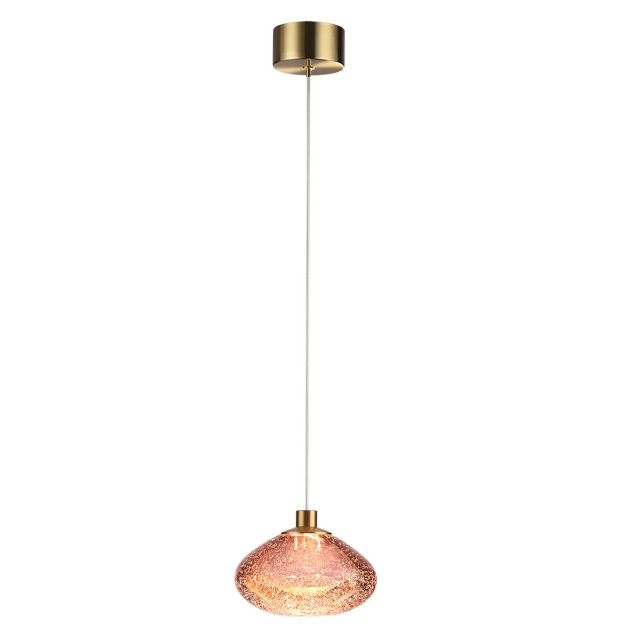 Подвесной светильник 17*168 см, 1*LED*4W 3000K Odeon Light MELA 7043/4L бронзовый