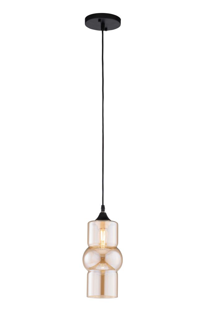 Люстра Ø100 x H240(800), мм, 1*40W, BK (Черный) Rilon 4647/1H BK