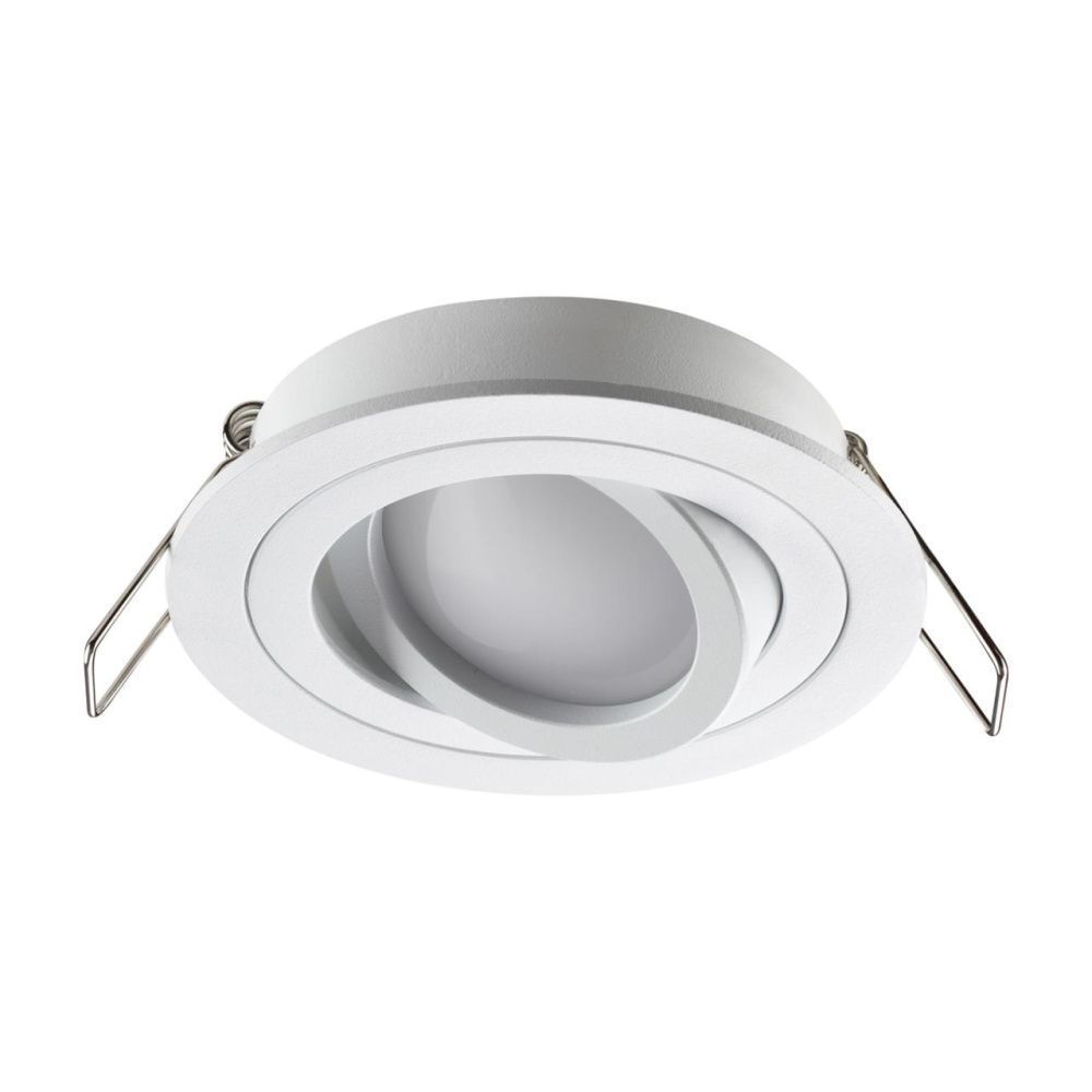 Светильник встраиваемый поворотный 9 см, Novotech Morus 371017, белый