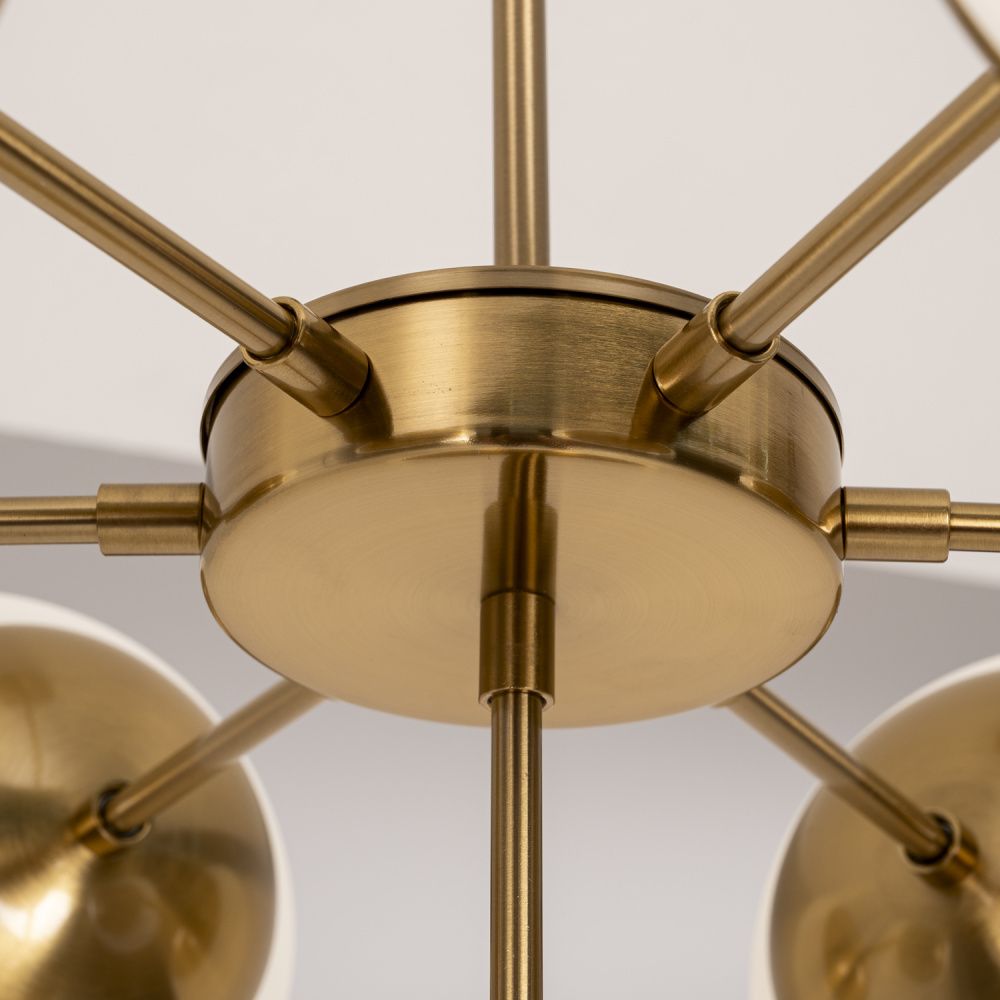 Подвесной светильник Copper Light Chandelier 7 80*80*48 см, 7*E14*40W, ImperiumLoft 40.1492, Золотистый