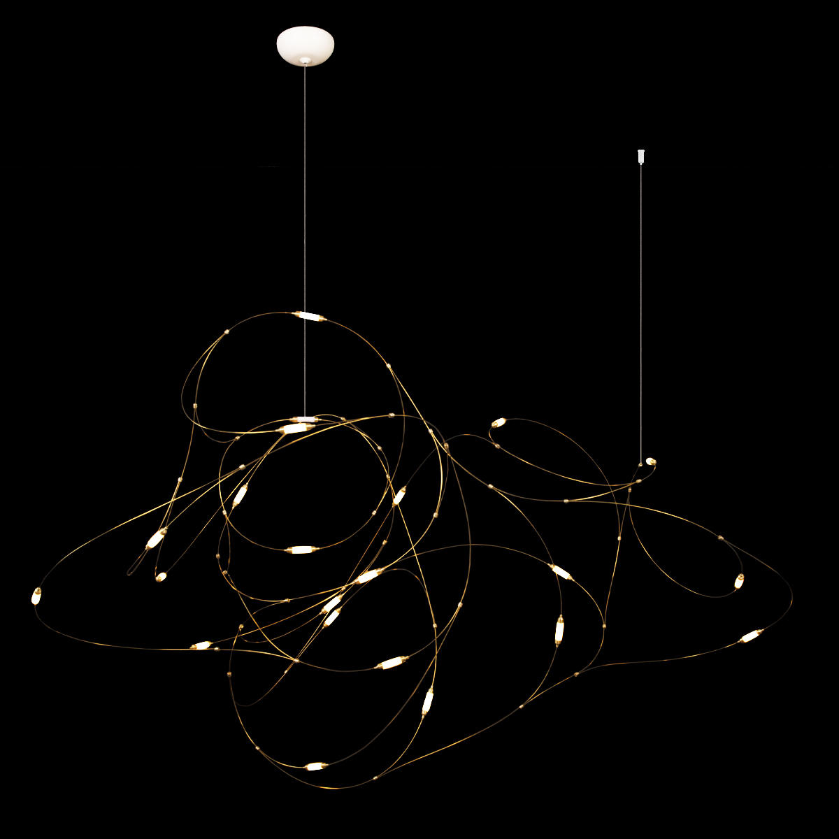 Подвесной светильник 85*135*80 см, 21*LED*0,5W 3000K LOFT IT Flock of Light 10309/21 бронза, белый