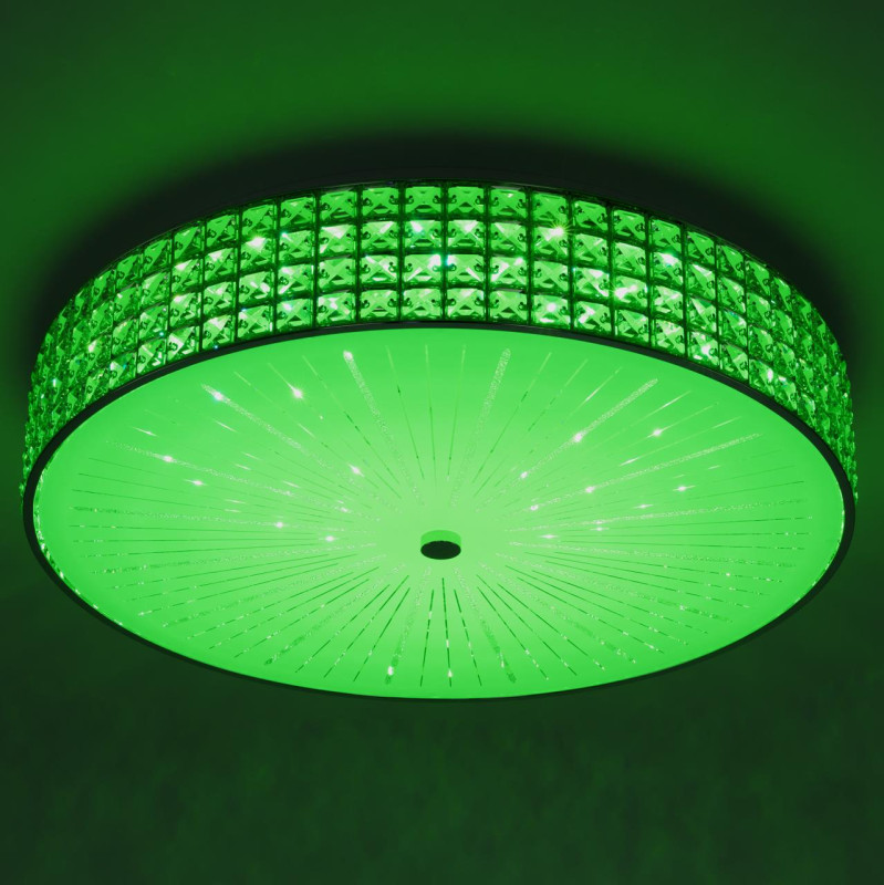 Люстра хрустальная 61 см, 105W, 3000-5500К Citilux Портал CL32410G1 LED RGB с пультом хром