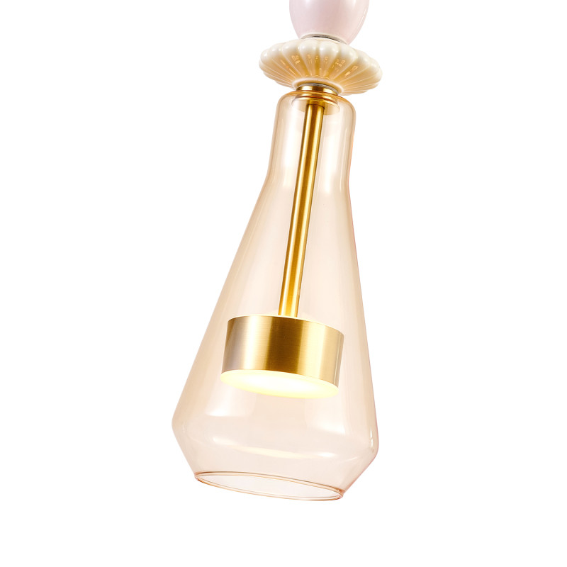 Подвесной светильник 12,5*180 см, LED, 9W, 4000К, Favourite Dolci 4464-1P латунный