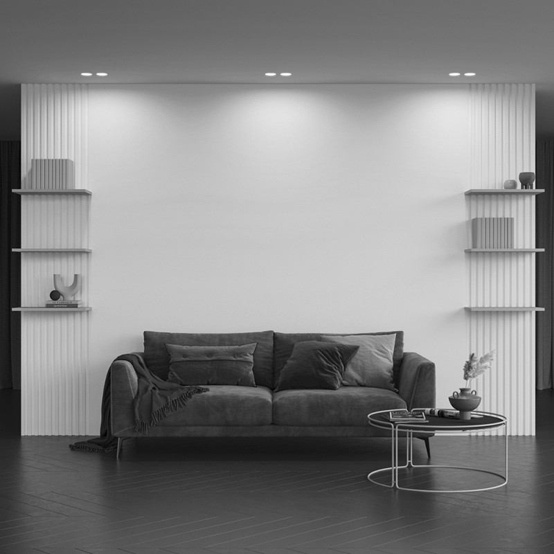 Встраиваемый светильник 24*12*6,5 см, 2*GU10, 12W, Maytoni Technical Gyps Modern DL002-WW-02-W белый