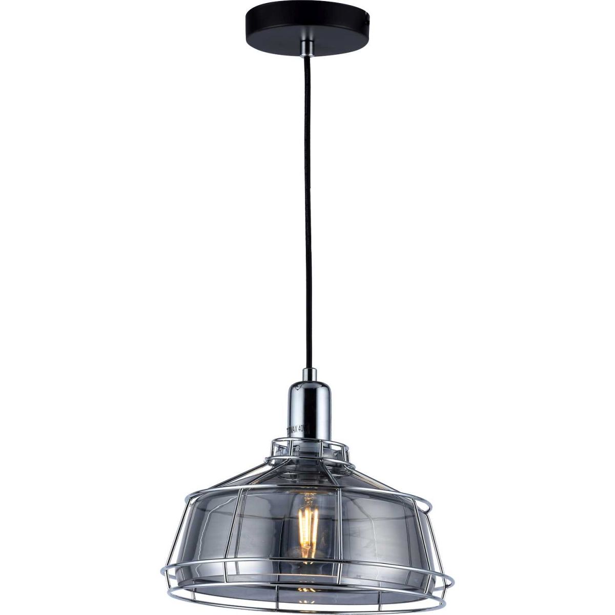 Светильник подвесной 26*26*60 см, 1*E27 40W хром Stilfort Fetto 3002/99/01P