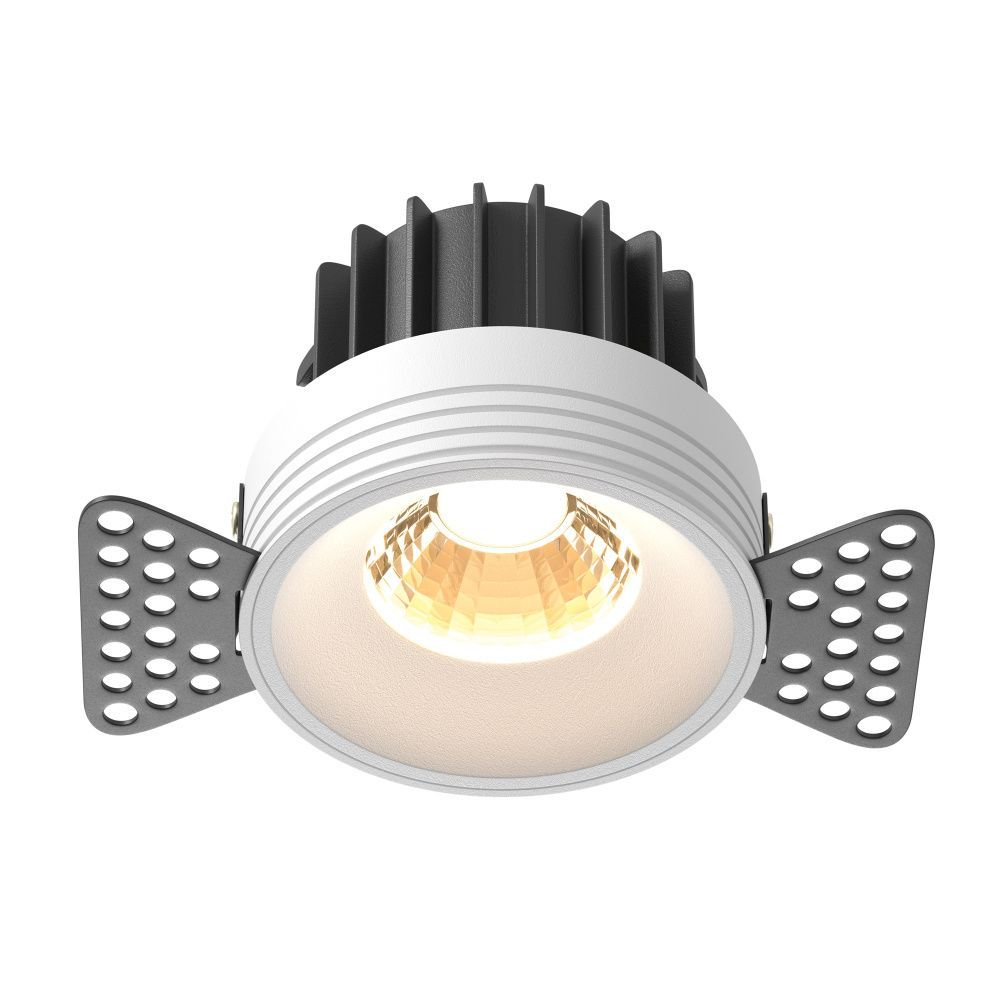 Встраиваемый светильник 11,5-6 см, LED*12W, 2700K, Maytoni Round 60° DL058-12W2.7K-TRS-W, Белый