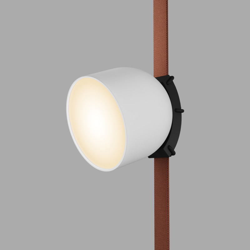 Трековый однофазный светильник 10 см, 12W, 3000K, Denkirs Belty Spot DK5543-WH+BK