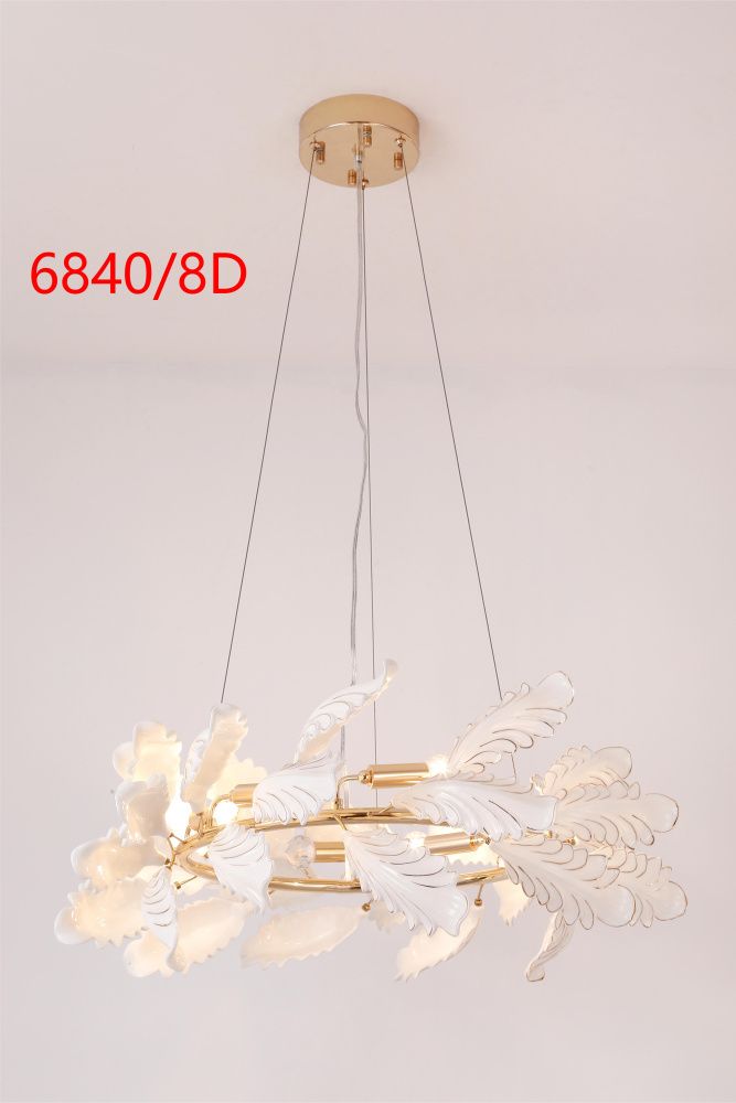 Люстра L600 x H1000 мм, E14 6*40W (240W) NewRgy FG (Золото) 6840/6D FG