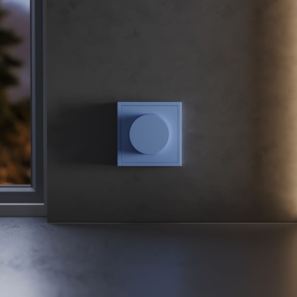 Накладка для светорегулятора поворотно-нажимного, S70, деним Voltum VLS002015