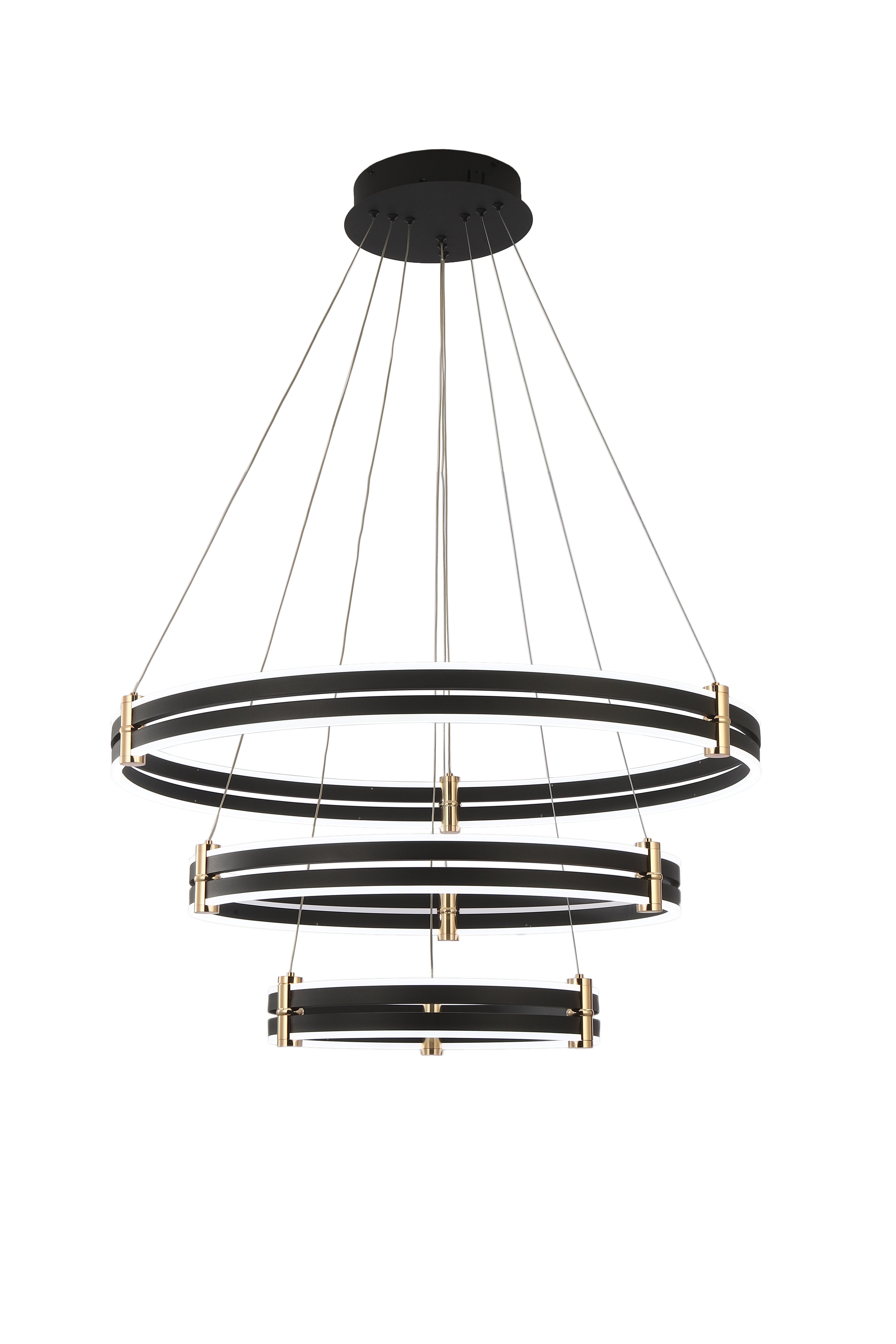 Светильник подвесной 40/60/80 см, LED 228W 3000/4000/6000K антрацит Zortes Duble-r ZRS.30515.228