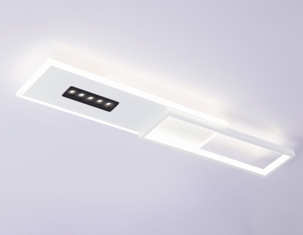 Светильник 80*14,9*5 см, LED 52W, 3000К, белый, черный Ambrella Comfort LineTech FL51453