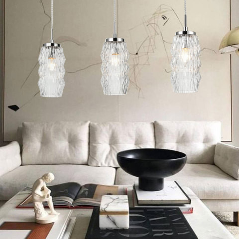 Подвесной светильник 11*71*151 см, 3*E14 хром Vele Luce Lily VL5583P13