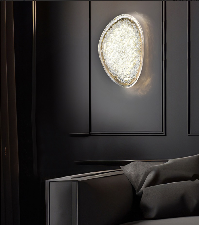 Светильник DZN-52121 ХРОМ + ПРОЗРАЧНЫЙ  D180/H250/1/LED/7W/3000-4500-6500K EVIAN LONG