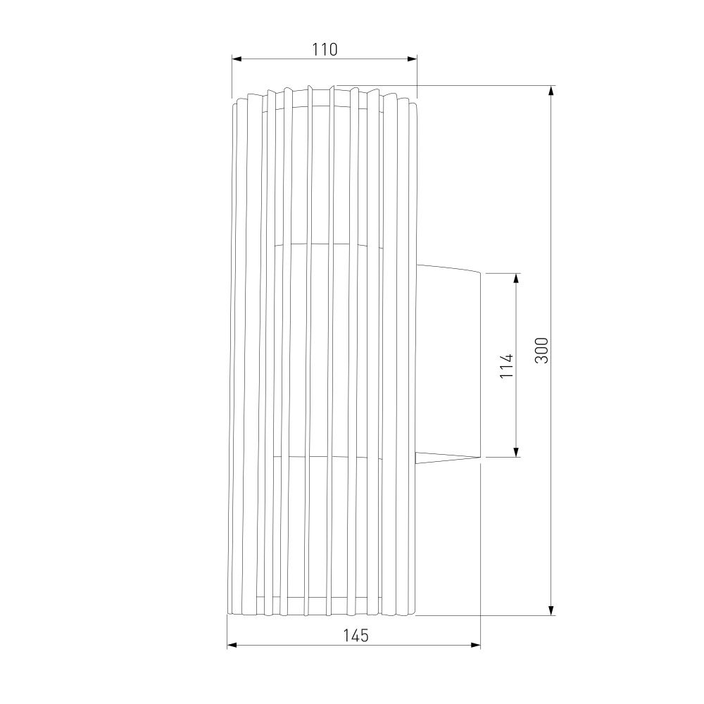 Уличный настенный светильник Entero (35189/W) 3000K черный 35189/W черный Elektrostandard  4690389219344, a072082