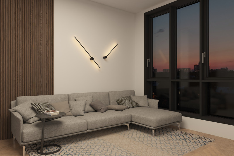 Бра 100 см Denkirs DK5014-BK черный