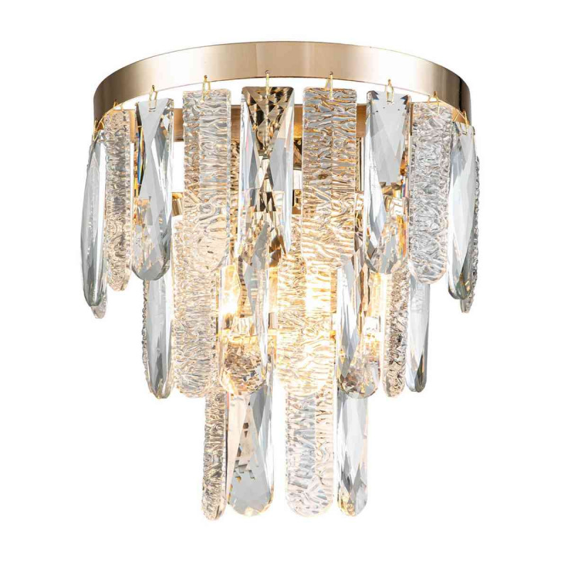 Настенный светильник 220*145*240 мм, 1*E14 золото Indigo Ambra V000397, 12030/1W Gold