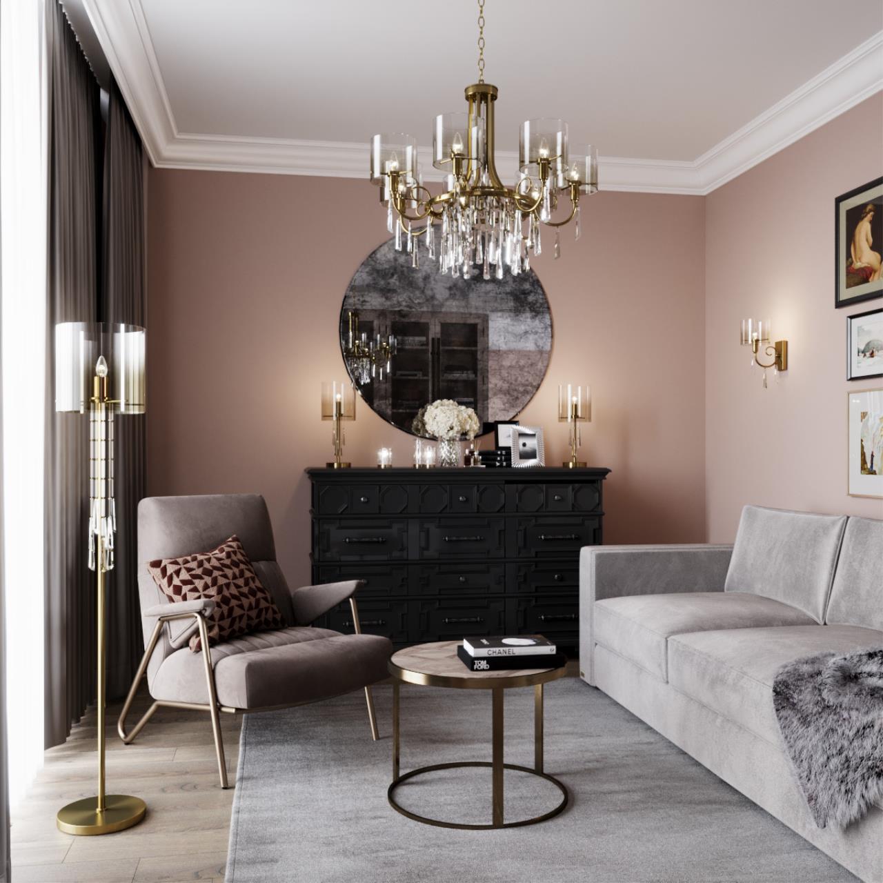 Светильник 34 см, Odeon Light Nicole 4886/1W, бронза