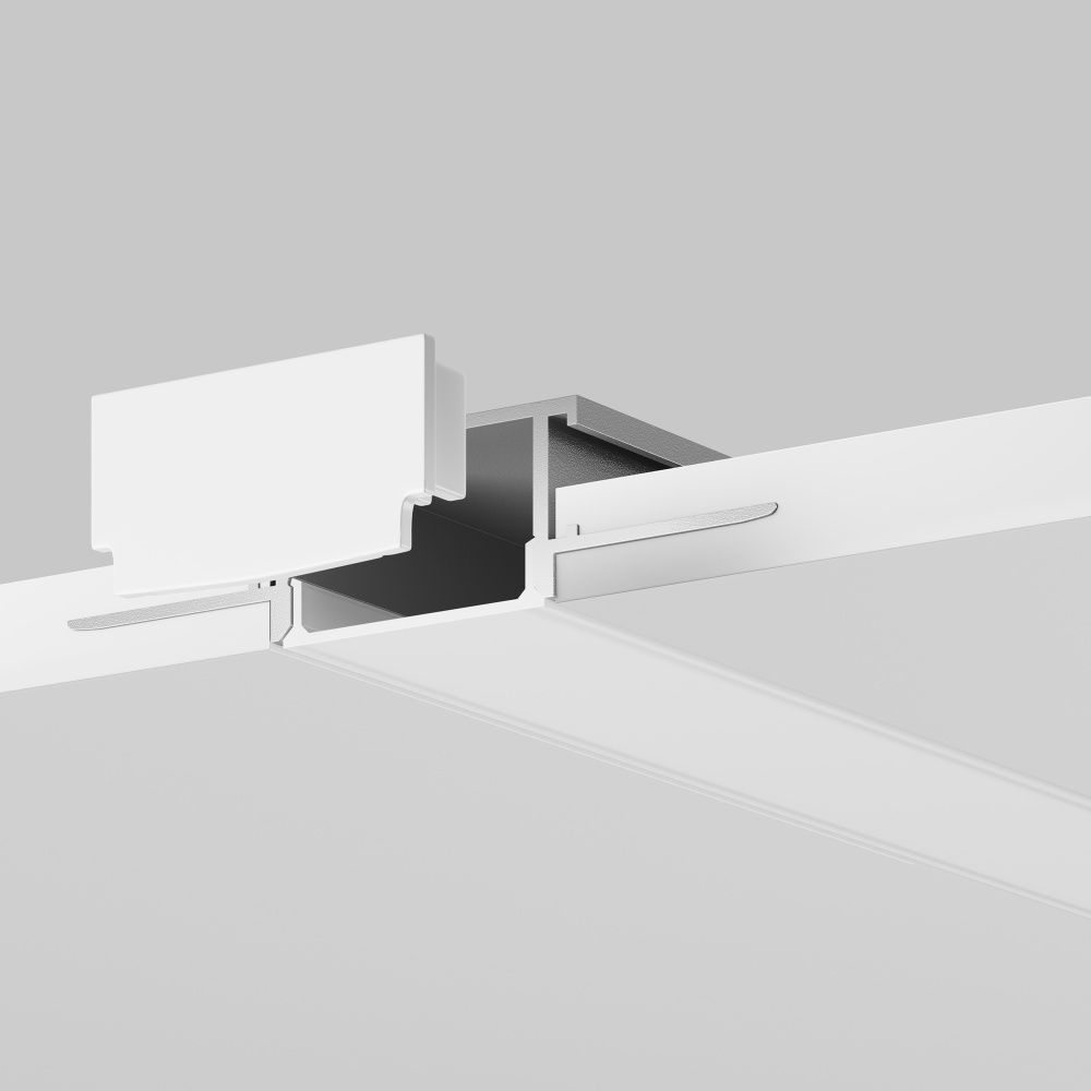 Алюминиевый профиль встраиваемый скрытого монтажа 61x14 (Серебро, 3 м), ALM-011-S-3M 636009, 300*6*1 см, Maytoni  636009, Серебро