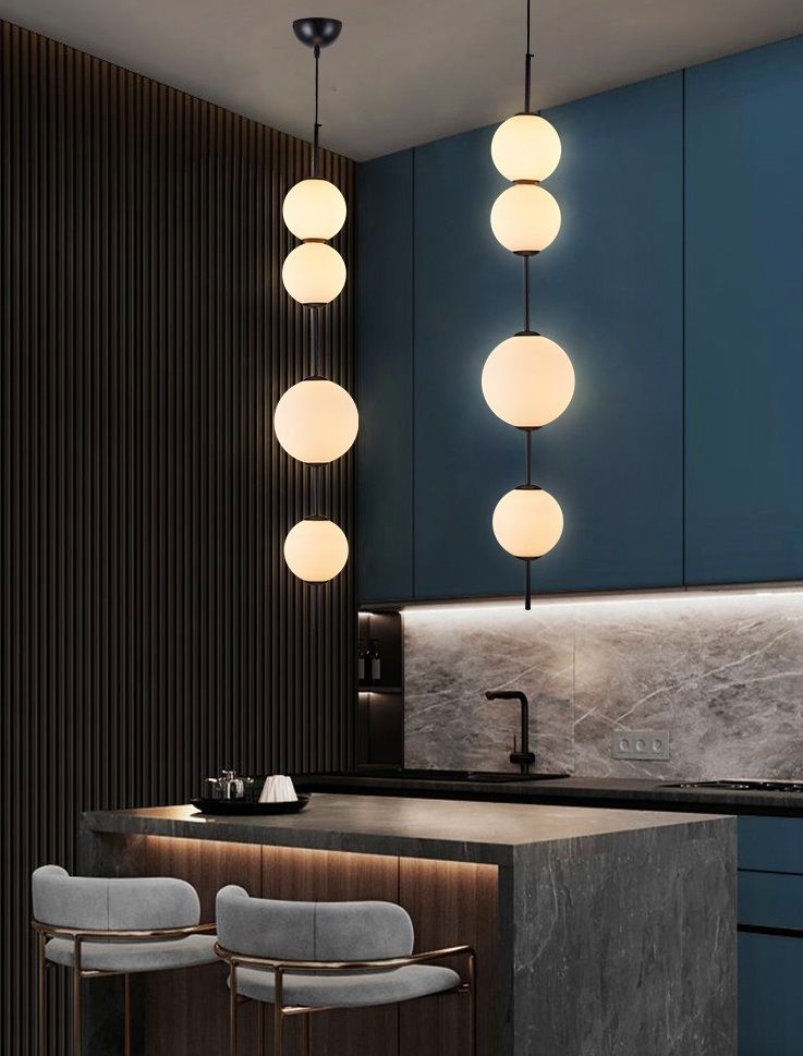 Светильник DZN-5270 BLACK / ЧЕРНЫЙ  D200*1030/H1200/4/LED/20W/4000K (120+120+120+150mm) BAALL2 24-05