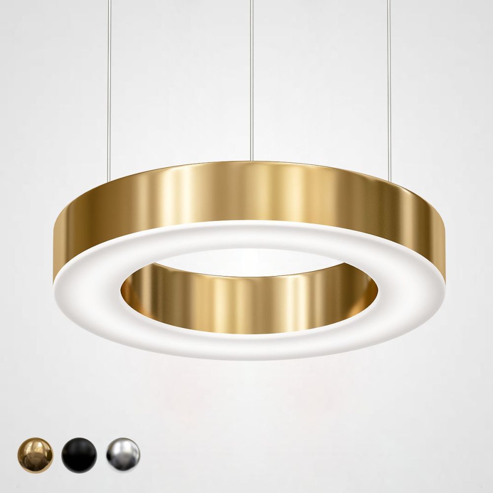 Люстра Light Ring Horizontal D40 Золото 40*40*5,5 см, 1*LED*24W, 4000K, ImperiumLoft 40.1454-40, Золотистый
