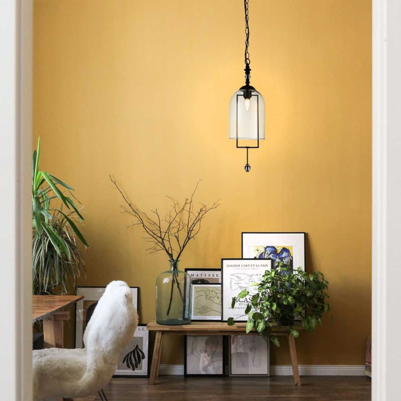 Подвесной светильник 180*180*470/1300 мм, 1*E14 черный Indigo Alta V000393, 11034/1P Black
