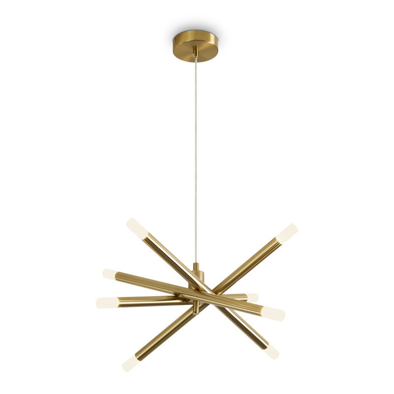 Светильник 58 см, 20W, 3000K, Freya Wands FR6130PL-L24B, латунь