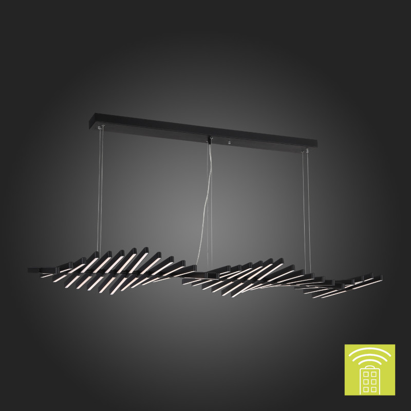 Люстра подвесная 145*47 см, 150W 3000-6000K ST LUCE PICODI SLD001.403.30 Черный