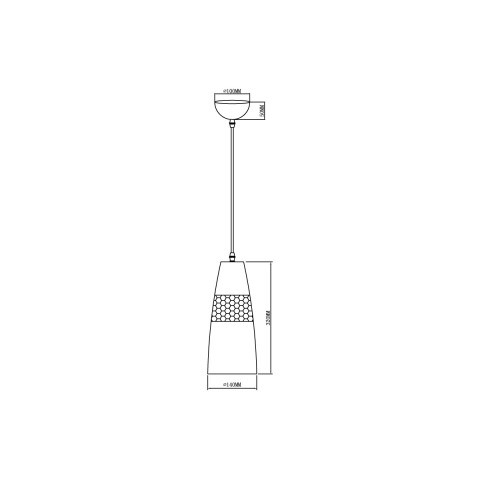Подвесной светильник  14*120 см, 1*E27 хром Vele Luce Lucky VL5394P21