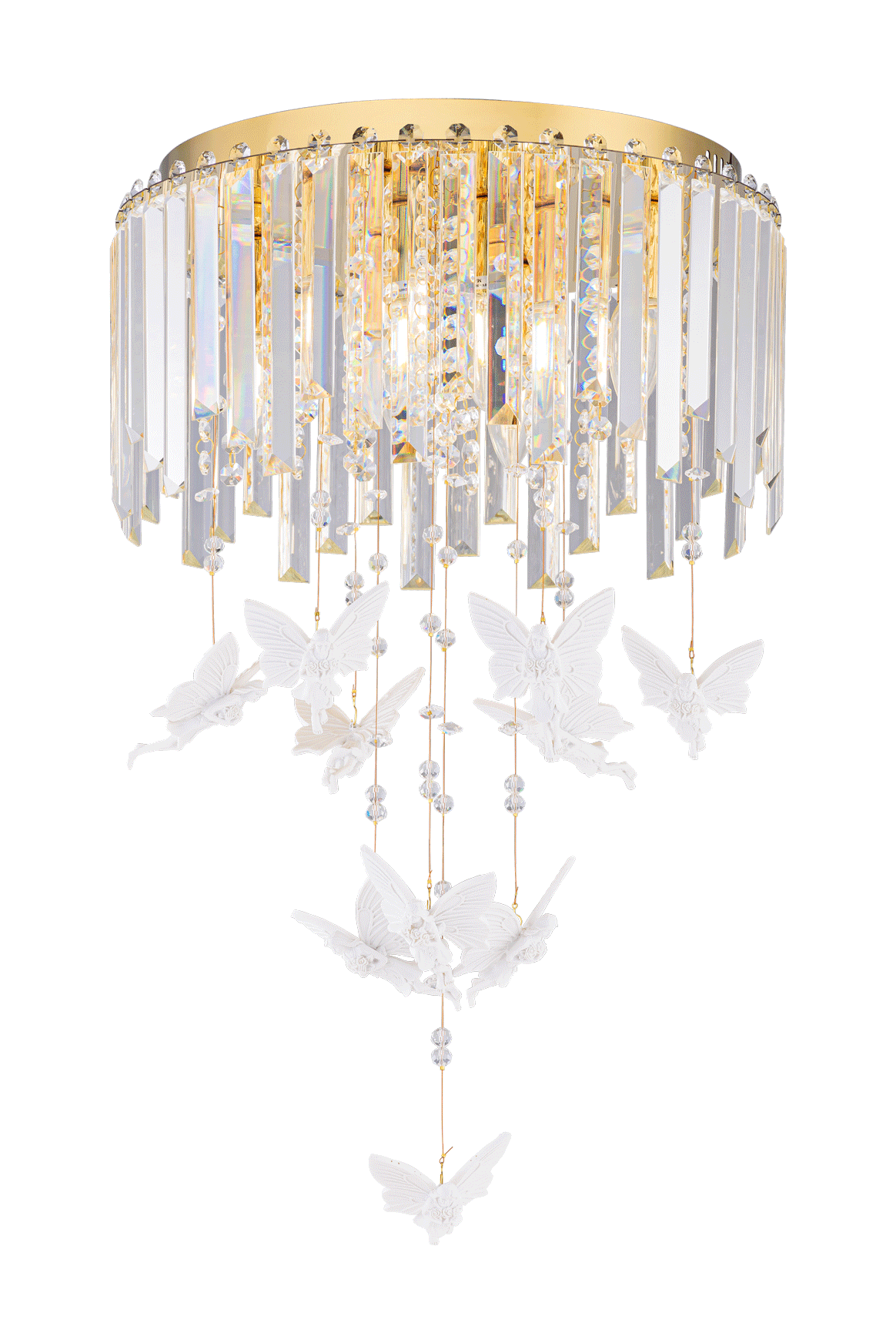 Люстра 400*650, 6*E14, 40W NewRgy Cristallo 5648E/6A GOLD+CLEAR, Золото+прозрачный