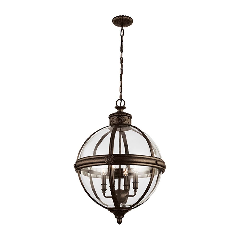 Подвесной светильник *50*76-236 см, E14*60W, Natural Concepts Feiss Adams QZ-INGLENOOK-P-B, бронза