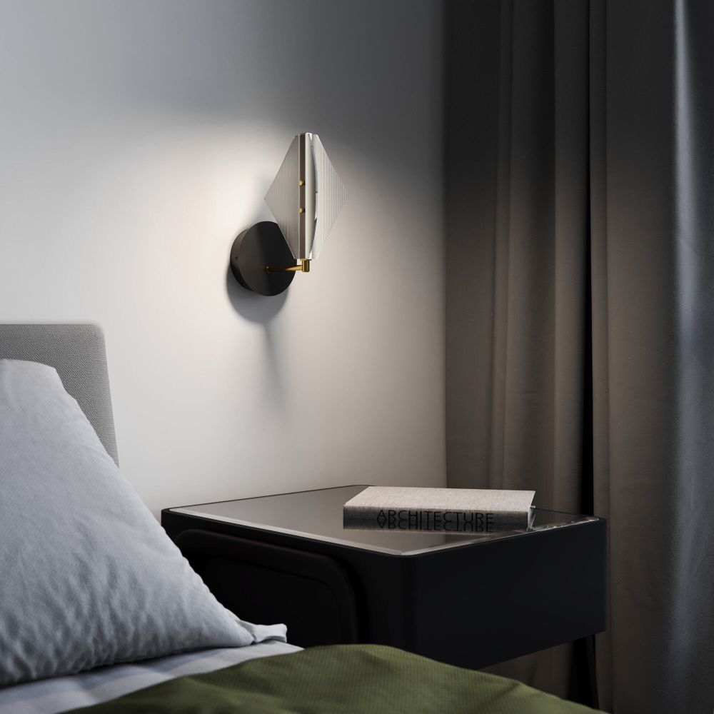 Светильник 29 см, 8W, 4000K, Eurosvet 4690389218620, черный-латунь