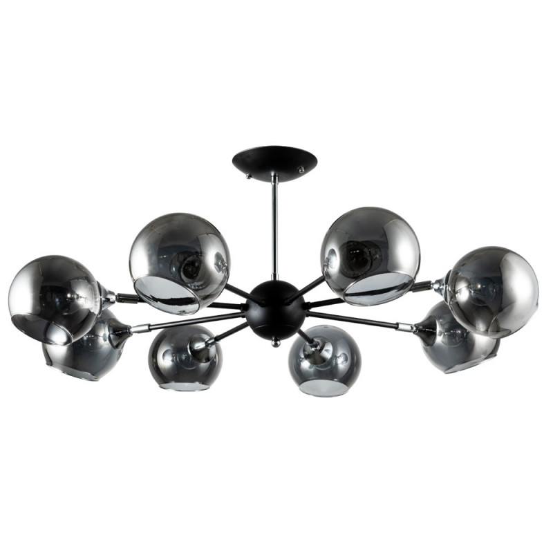 Потолочная люстра Arte Lamp Lagos A2708PL-8BK, диаметр 86 см, черный