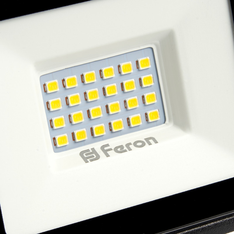 Прожектор светодиодный 2835 SMD 30W 4000K IP65  AC230V/50Hz, черный, LL-920 Feron 29495